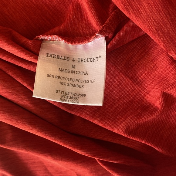 Threads 4 Thought Orange Tank - Picture 6 of 8